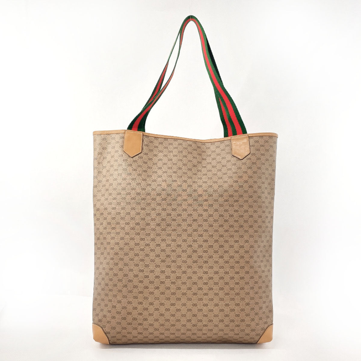 GUCCI Tote Bag 002 983 0054  GG Supreme Canvas Brown Sherry line Women