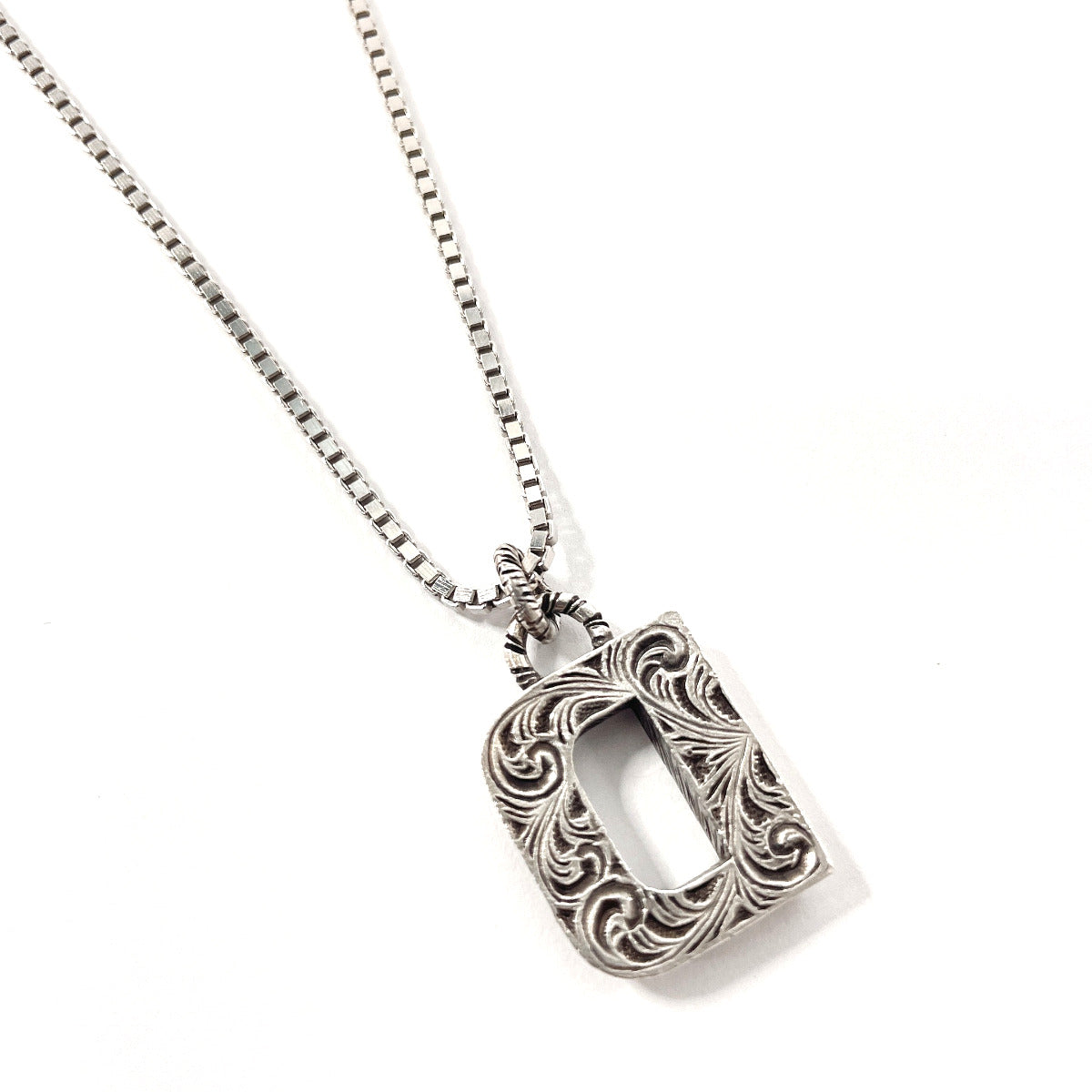 GUCCI Necklace Silver925 Silver Initial Necklace D unisex