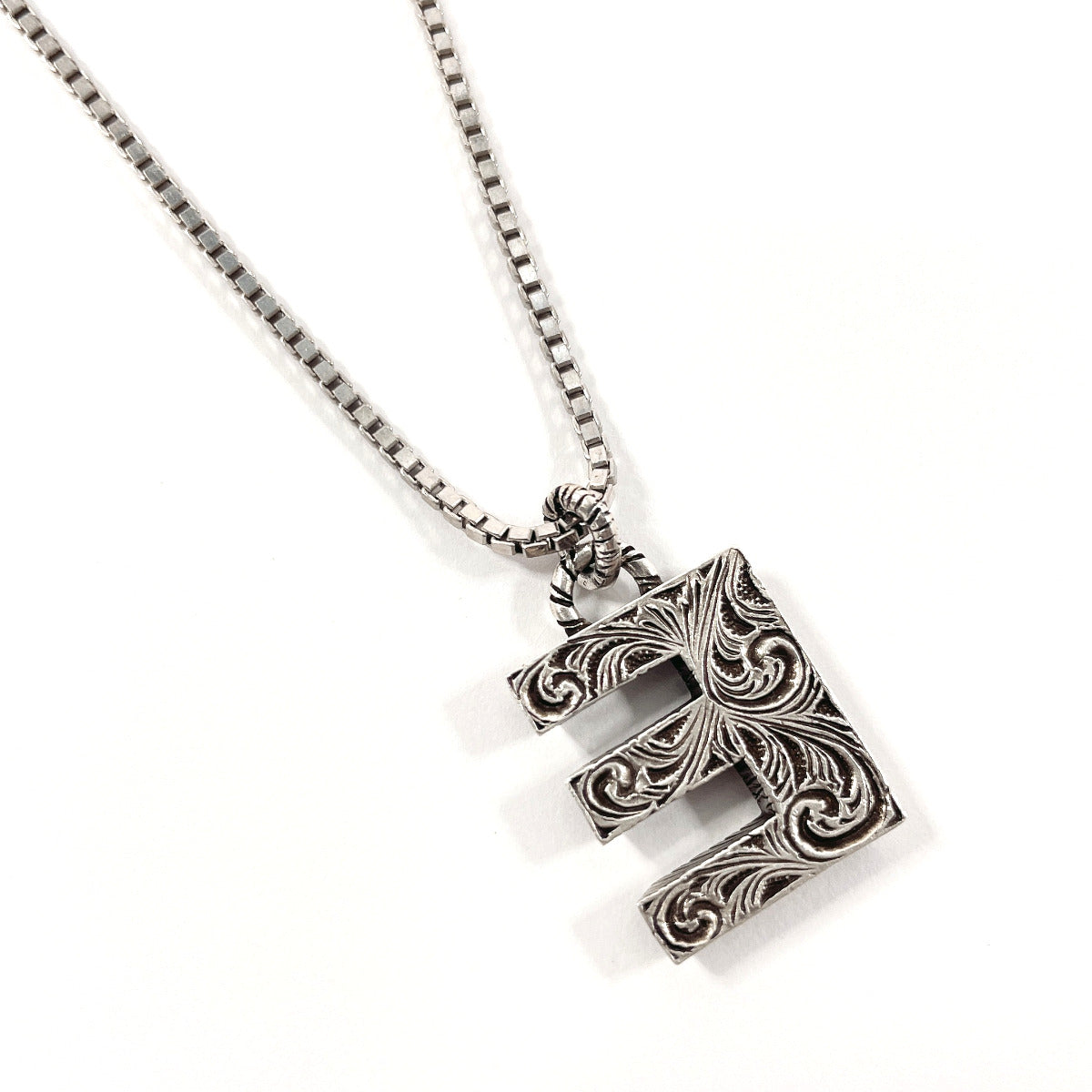 GUCCI Necklace Silver925 Silver Initial Necklace E unisex