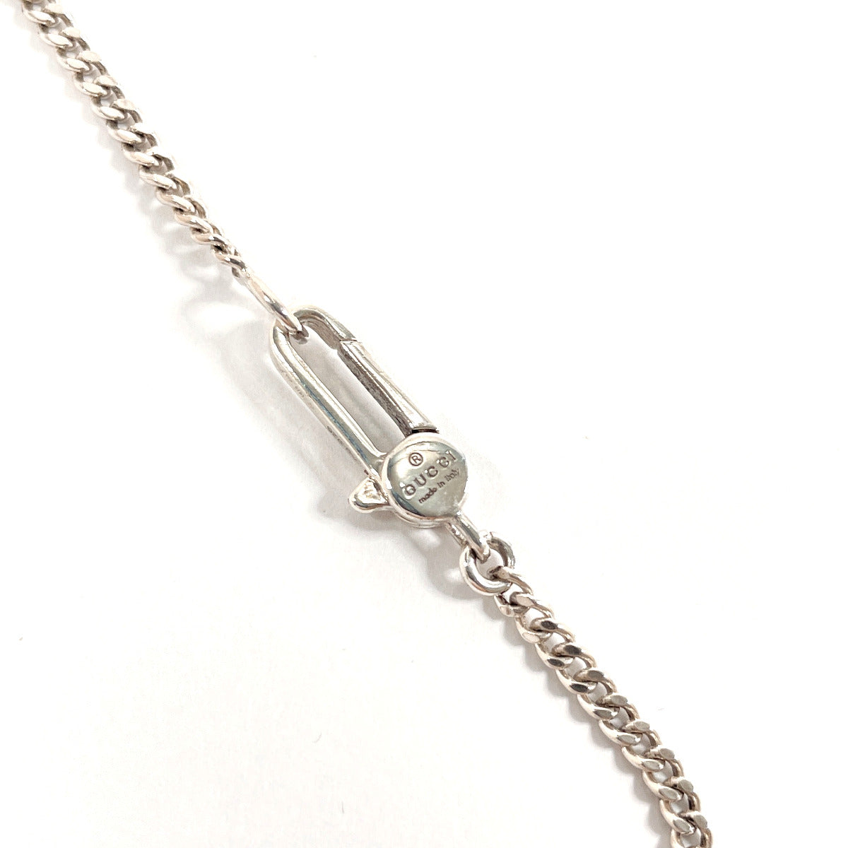 GUCCI Necklace 455315 J8400 Silver925 Silver Gucci Ghost mens