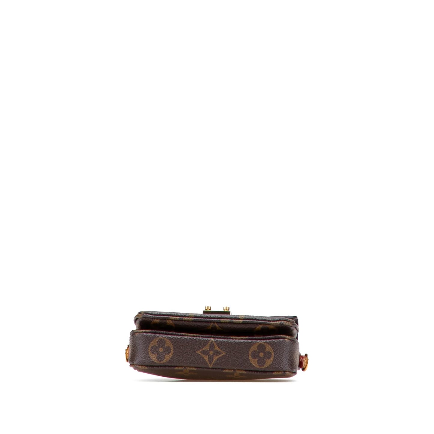 Brown Louis Vuitton Monogram Micro Metis Satchel