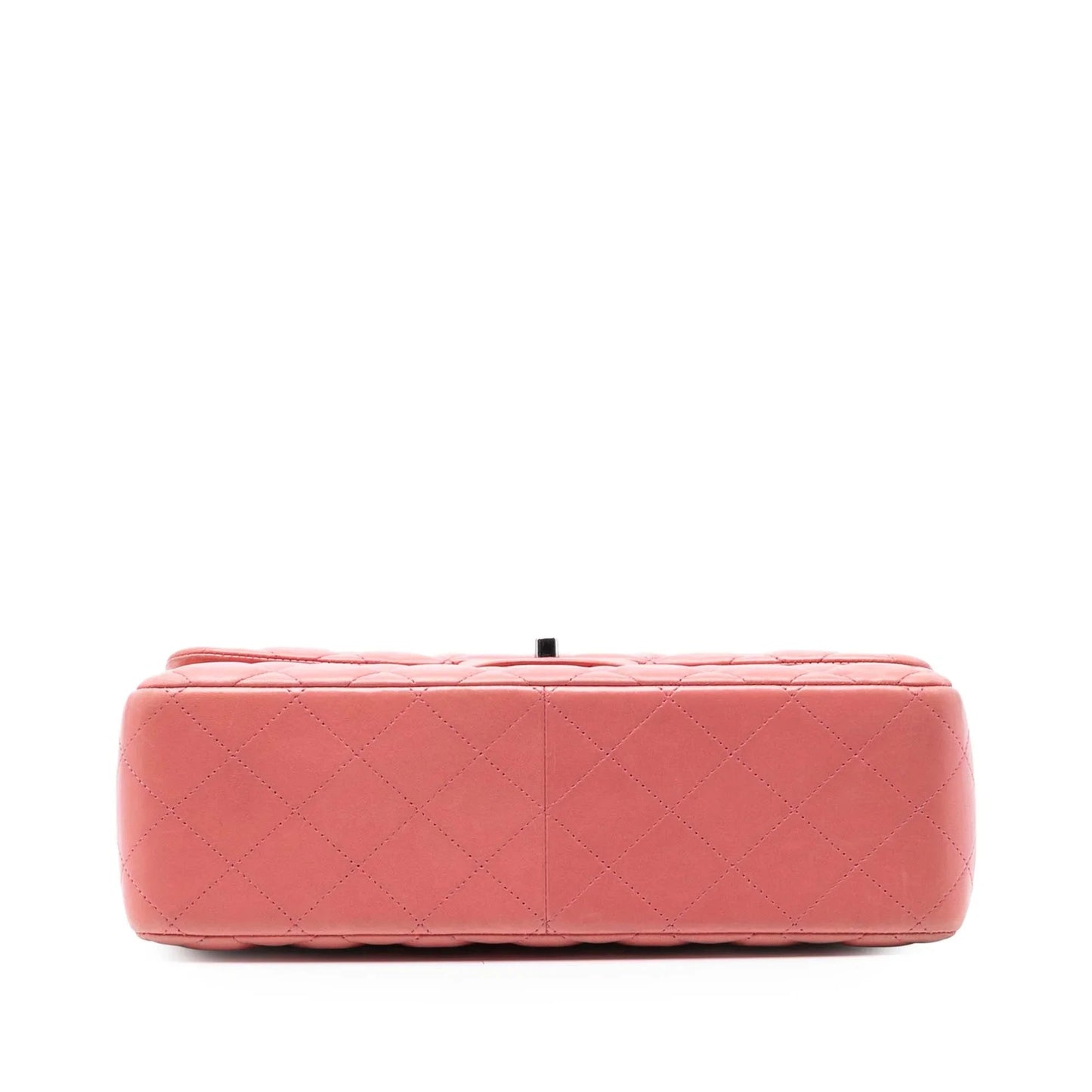 Pink Chanel Jumbo Classic Lambskin Double Flap Shoulder Bag