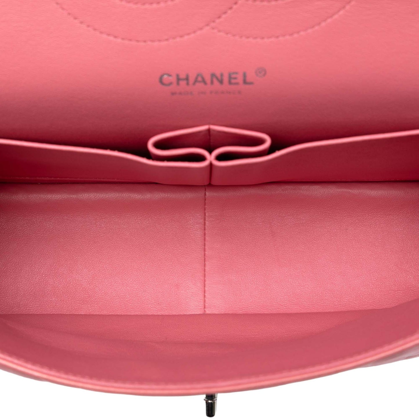 Pink Chanel Jumbo Classic Lambskin Double Flap Shoulder Bag