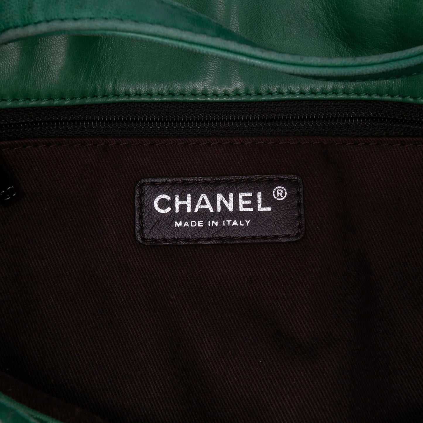 Green Chanel CC Quilted Lambskin Country Club Tote