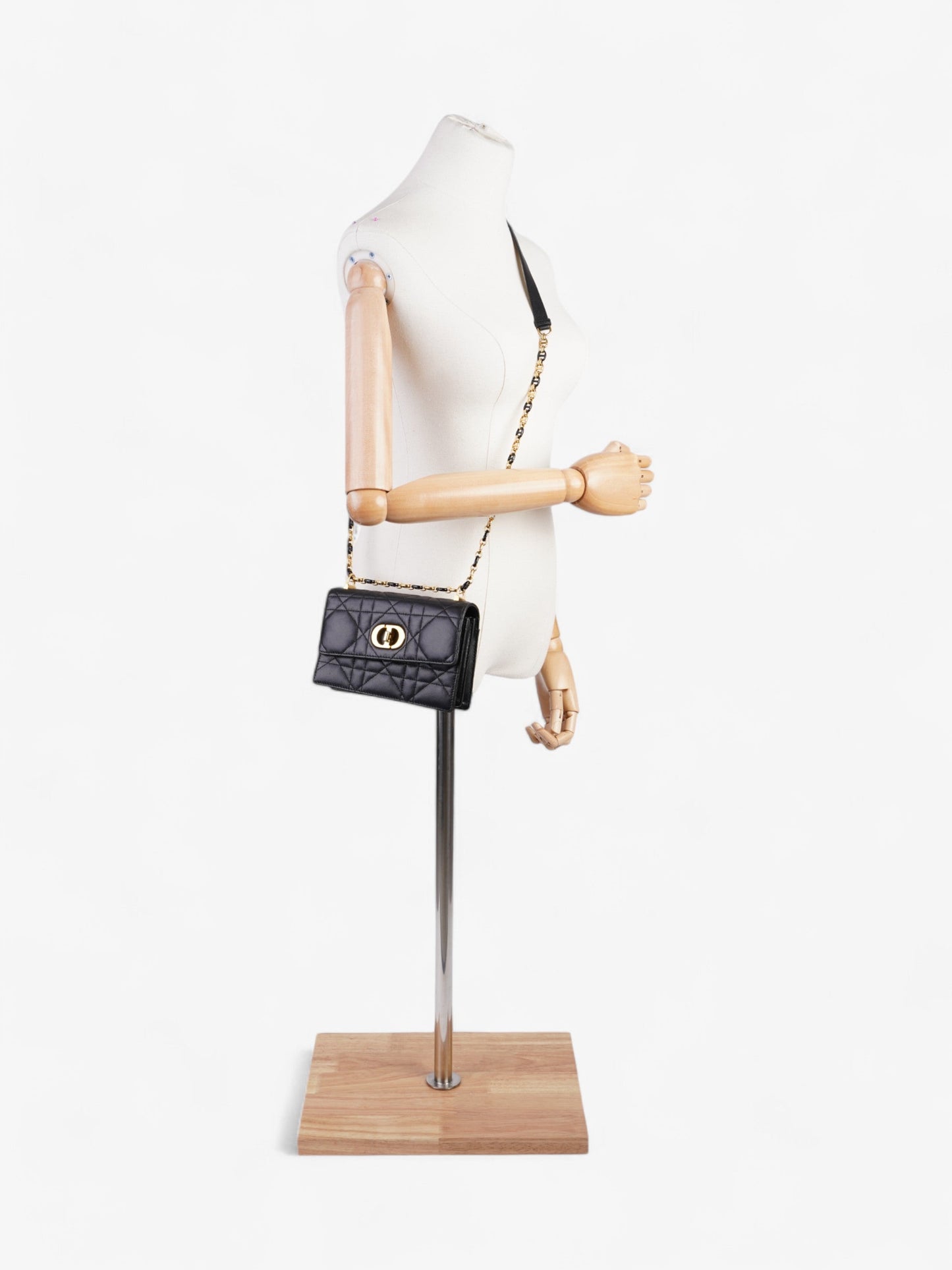 Christian Dior Miss Caro Bag Black Lambskin Leather Mini
