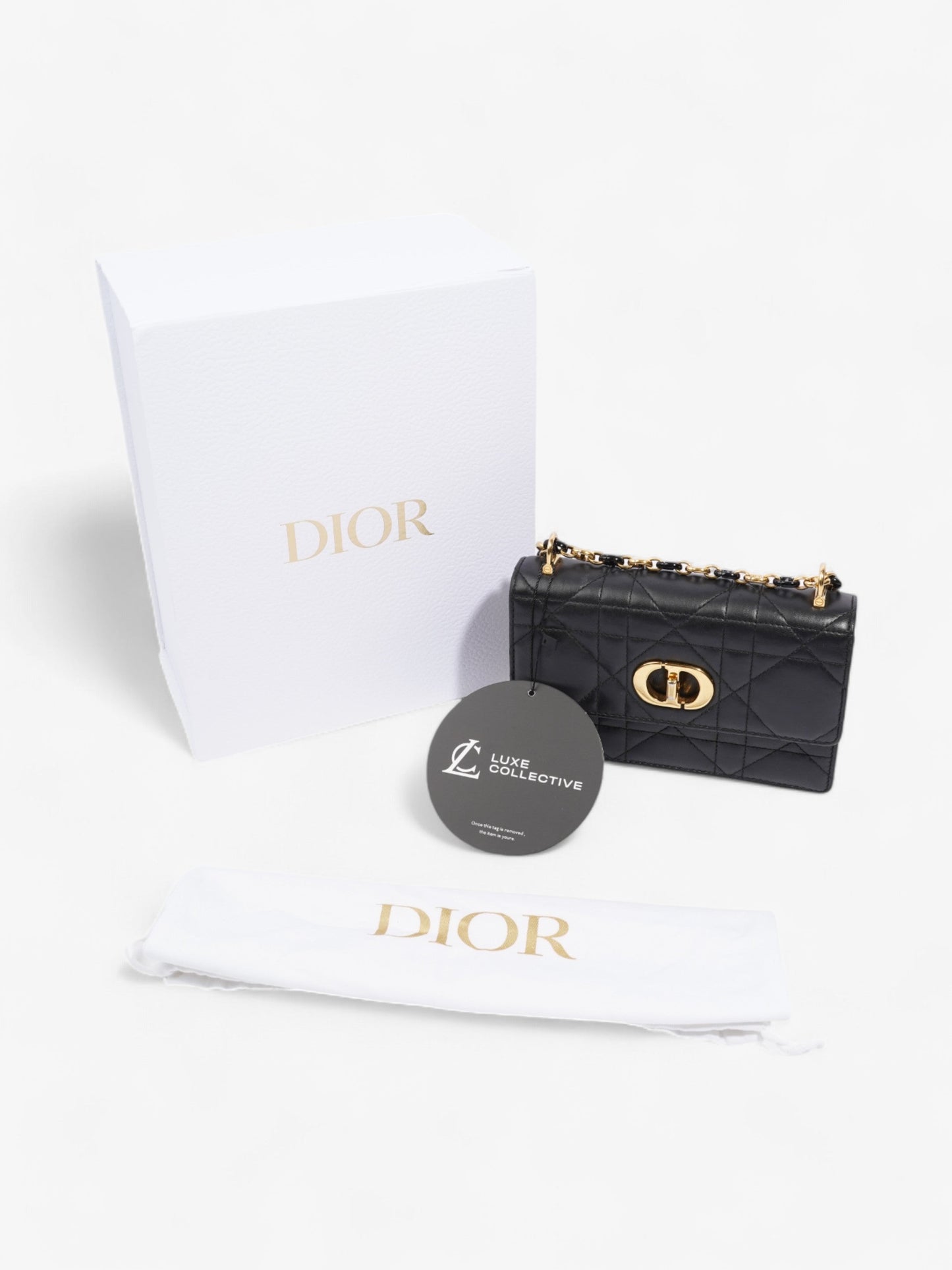 Christian Dior Miss Caro Bag Black Lambskin Leather Mini