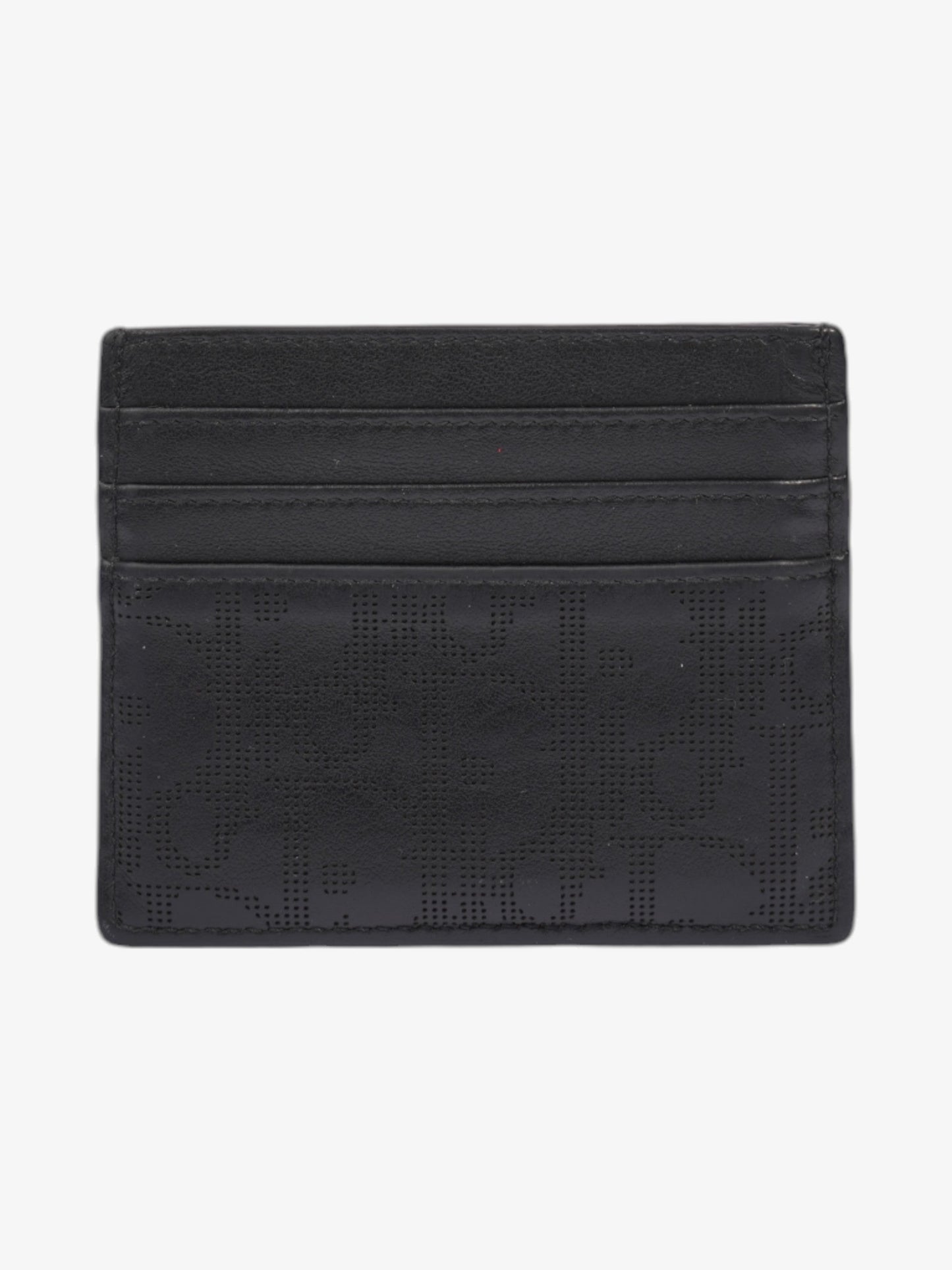 Christian Dior Oblique Galaxy Card Holder Black Leather