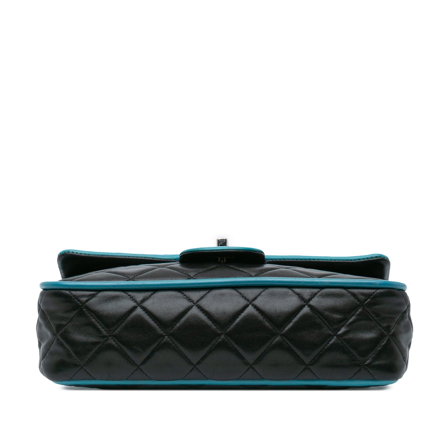 Black Chanel Medium Classic Bicolor Lambskin Double Flap Shoulder Bag
