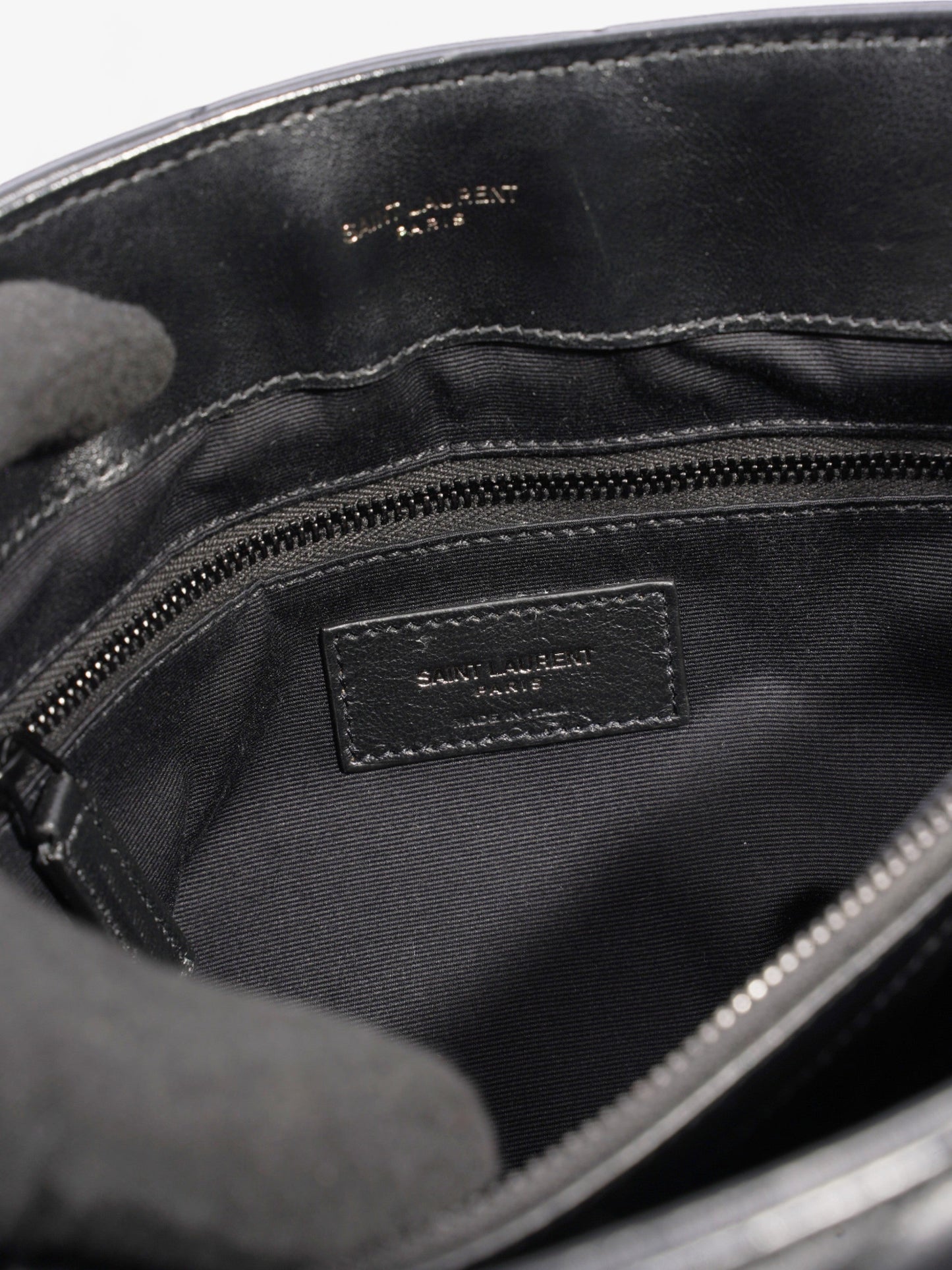 Saint Laurent Lou Lou Black Leather Medium