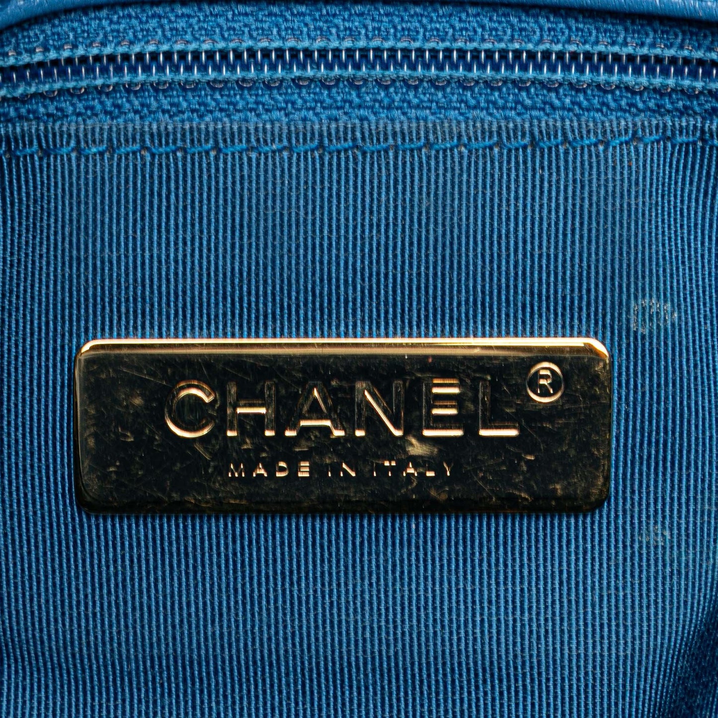 Blue Chanel Large Lambskin 19 Flap Satchel