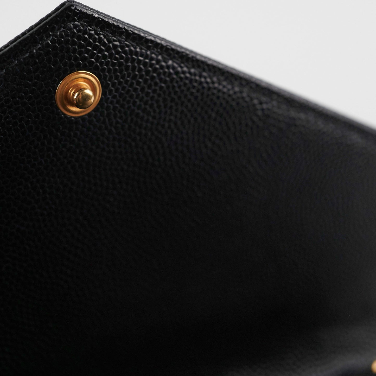 Saint Laurent Cassandre Wallet On Chain (WOC) Small Black