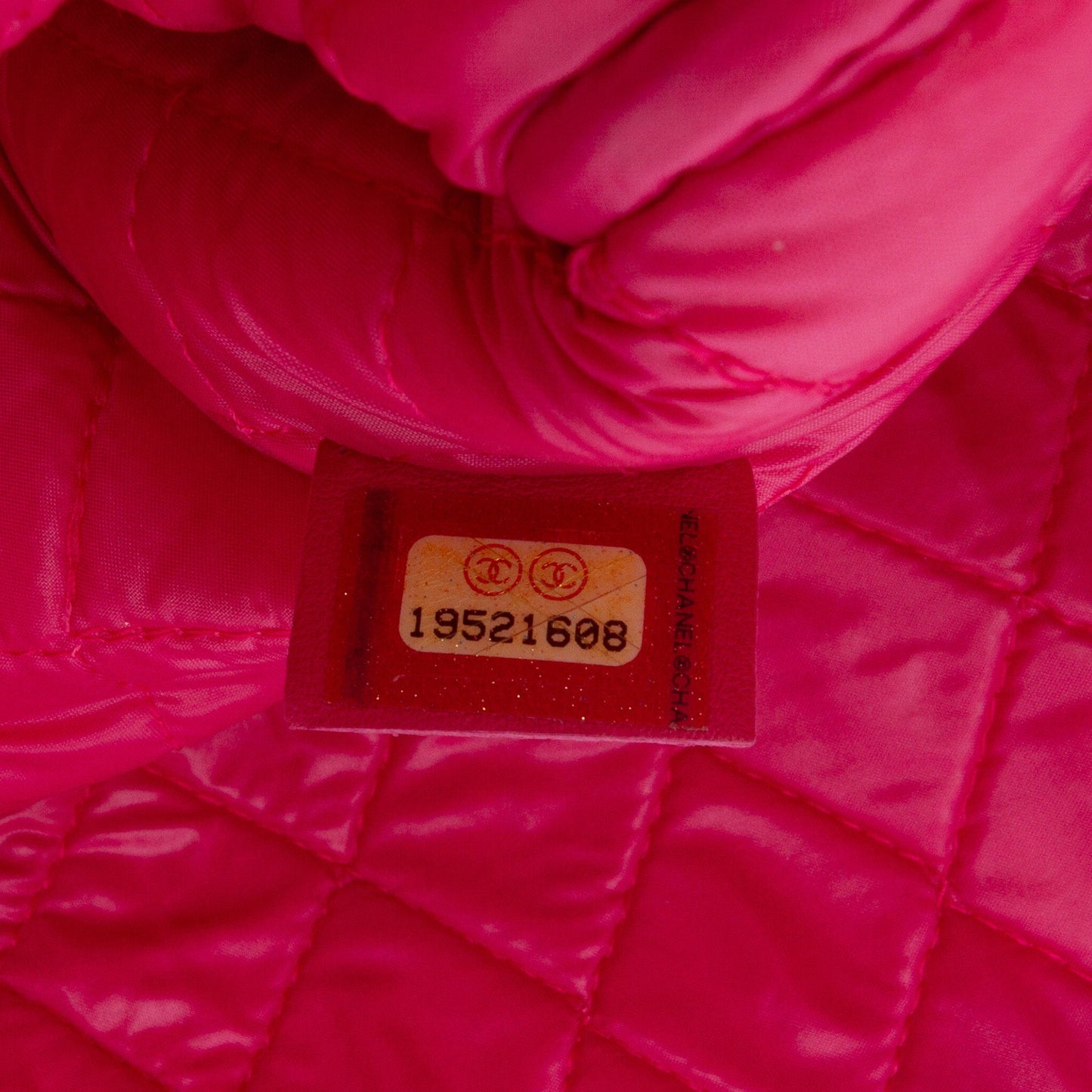 Pink Chanel Large Quilted Lambskin O Case Clutch