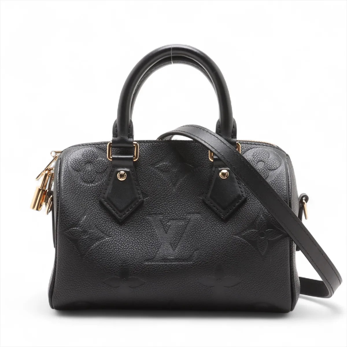 Louis Vuitton Noir Monogram Empreinte Leather Speedy 20 [Clearance Sale]