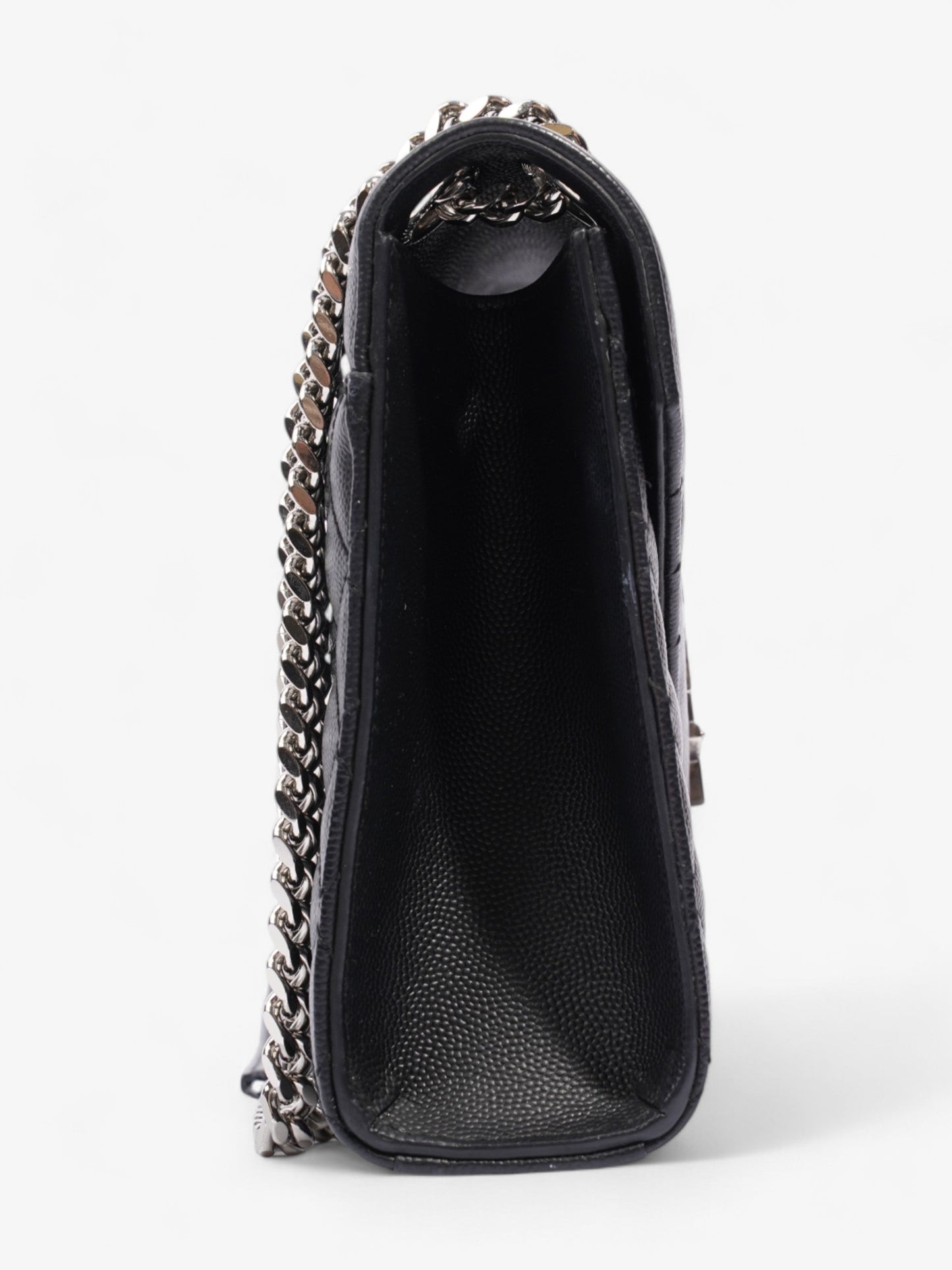 Saint Laurent Envelope Black Calfskin Leather Medium