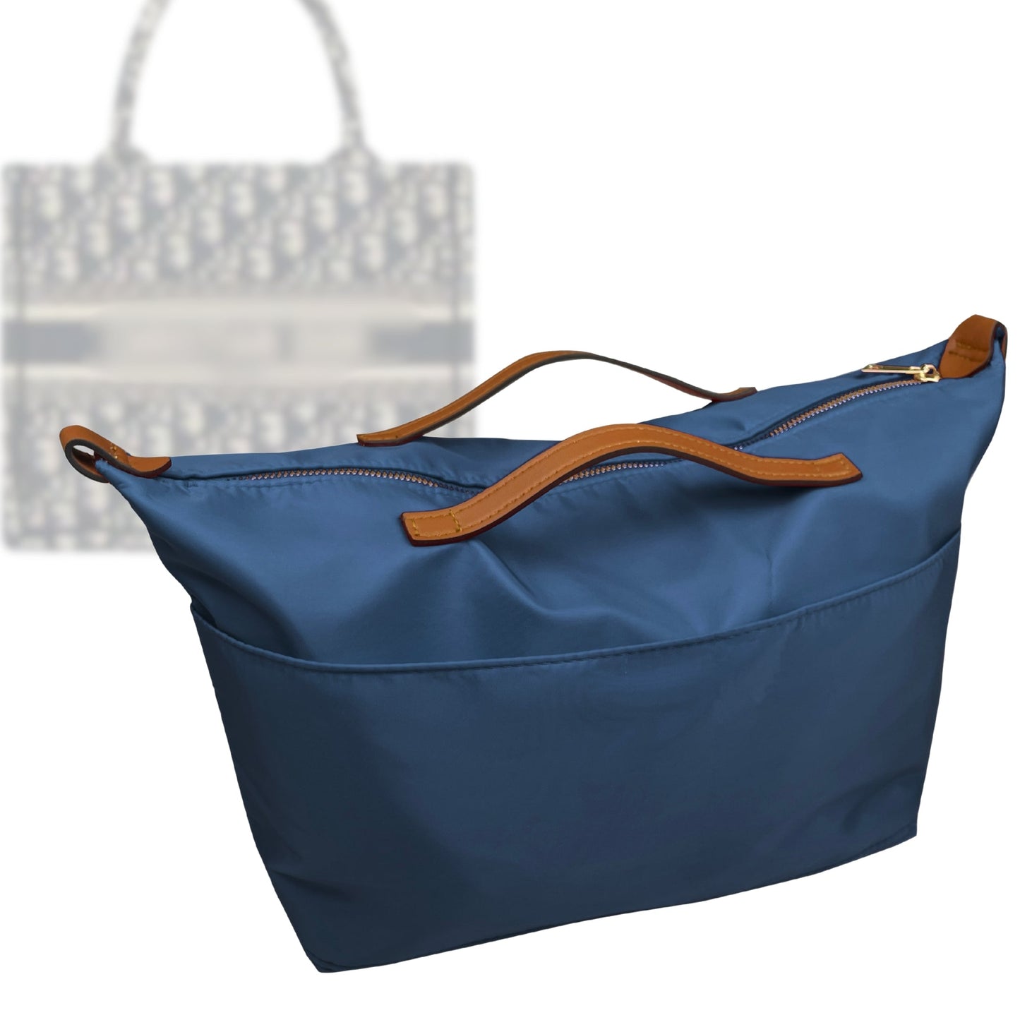 Organizer for [Book Tote Medium, Dior] Bag Insert (Nylon, Zip Cover with Handle)