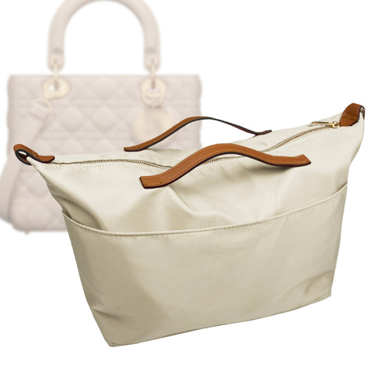 Organizer for [Lady Dior Medium, Dior] Bag Insert (Nylon, Zip Cover with Handle)