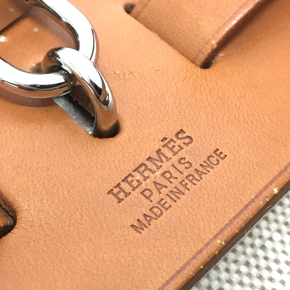 HERMES Backpack Leather/Toile GM beige With replacement bag Herbag add PM Women  d