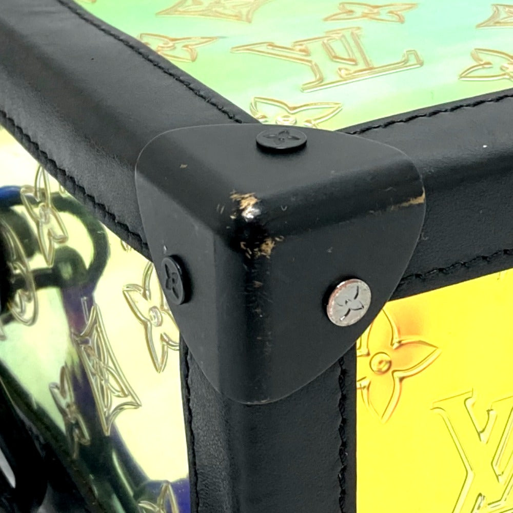 LOUIS VUITTON Shoulder Bag M55932 Leather, Monogram Prism Hologram x Black Monogram prism Soft Trunk