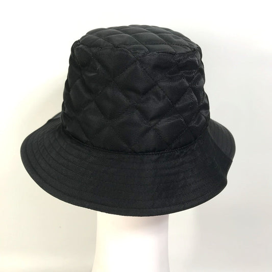 CELINE hat  2AUB0930C Nylon black logo quilting Women S/57