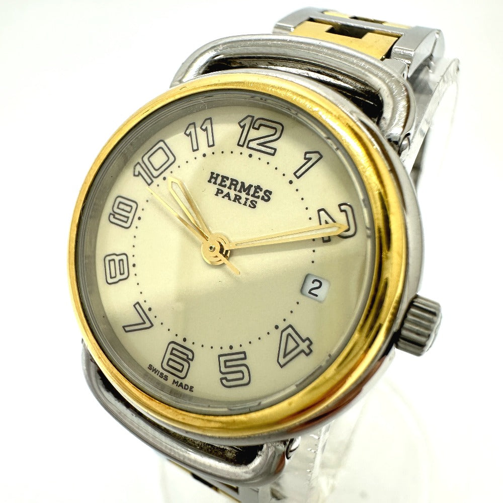 HERMES Watches Quartz PU2.220 Stainless Steel/Gold Plated Silver / Gold Pullman Women  d