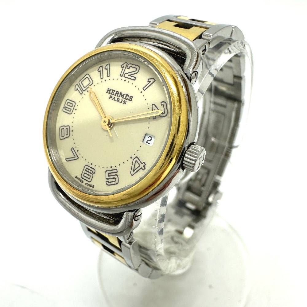 HERMES Watches Quartz PU2.220 Stainless Steel/Gold Plated Silver / Gold Pullman Women  d