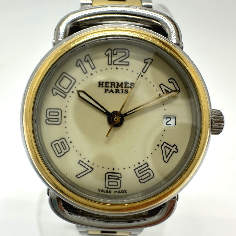 HERMES Watches Quartz PU2.220 Stainless Steel/Gold Plated Silver / Gold Pullman Women  d