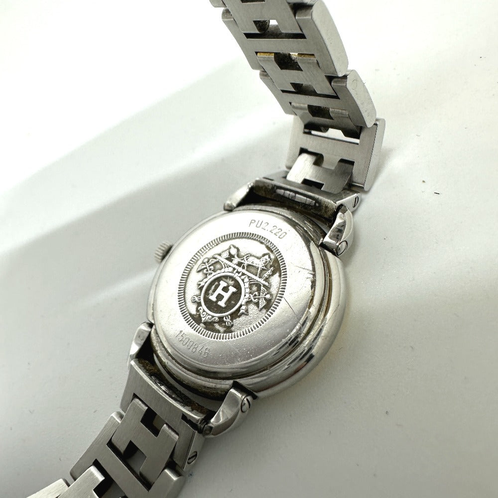 HERMES Watches Quartz PU2.220 Stainless Steel/Gold Plated Silver / Gold Pullman Women  d
