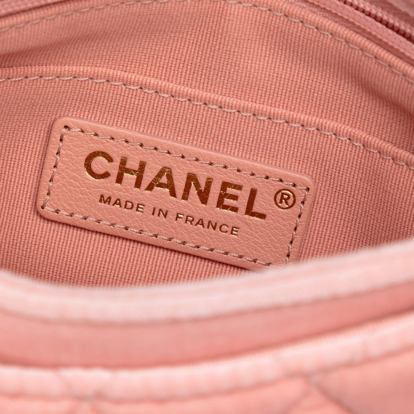 Pink Chanel Mini Quilted Velvet Double Frame Flap Crossbody Bag