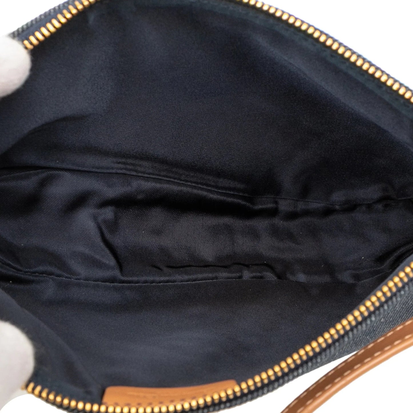 Blue Dior Mini Denim Saddle Pochette Shoulder Bag