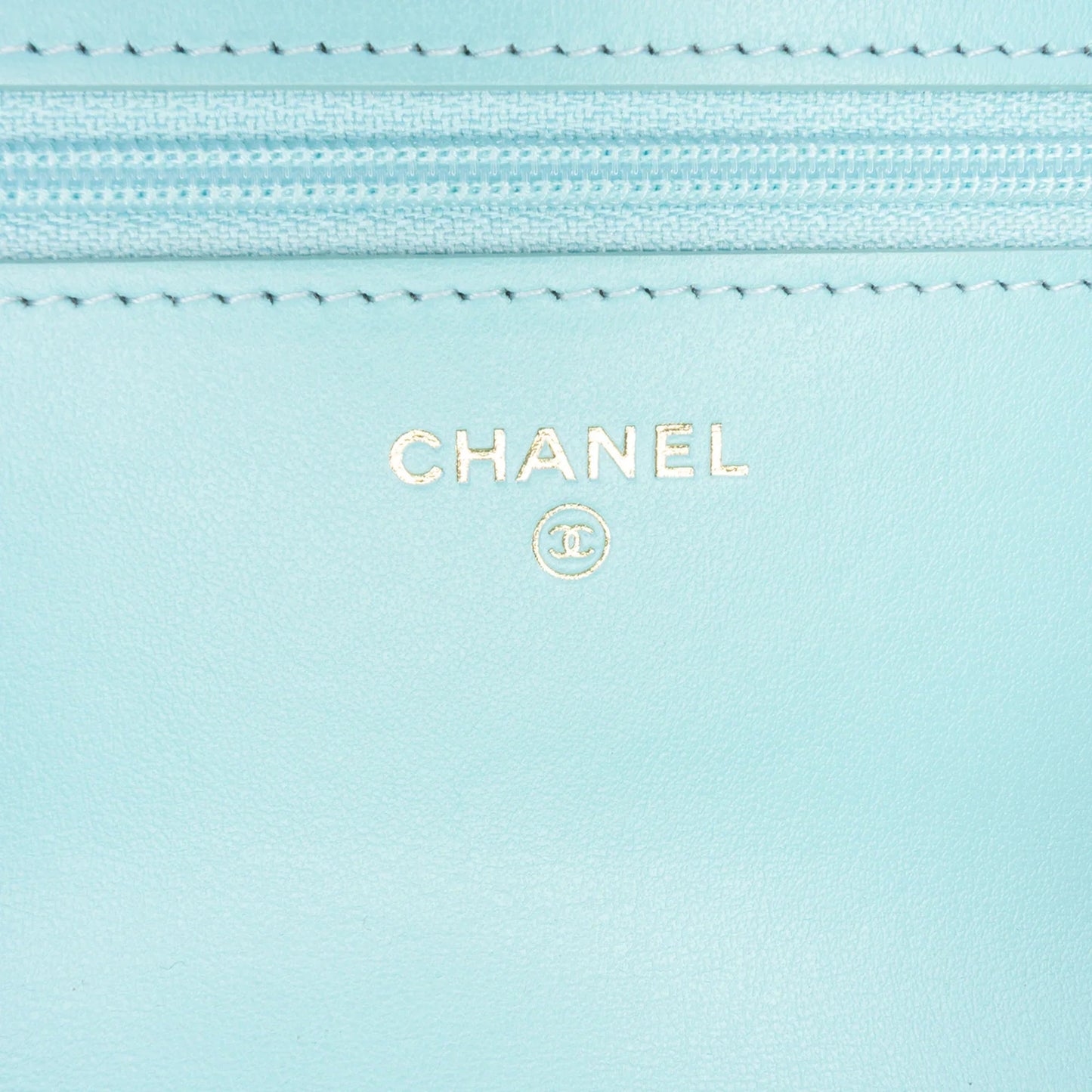 Blue Chanel Denim 19 Wallet on Chain Satchel