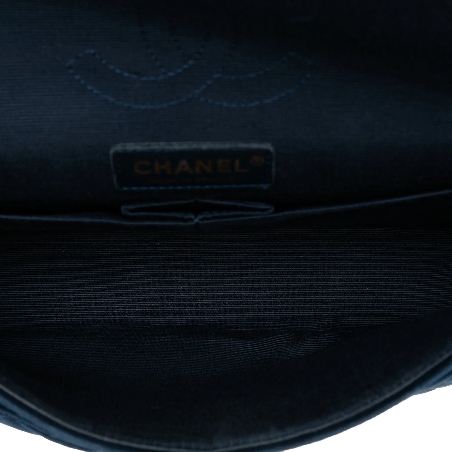 Blue Chanel Medium Classic Velvet Double Flap Shoulder Bag