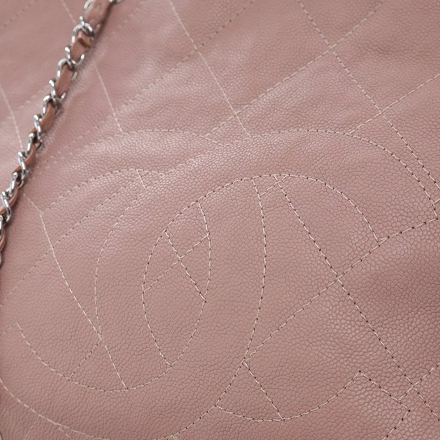 Brown Chanel Quilted Caviar Shopping Tote Satchel