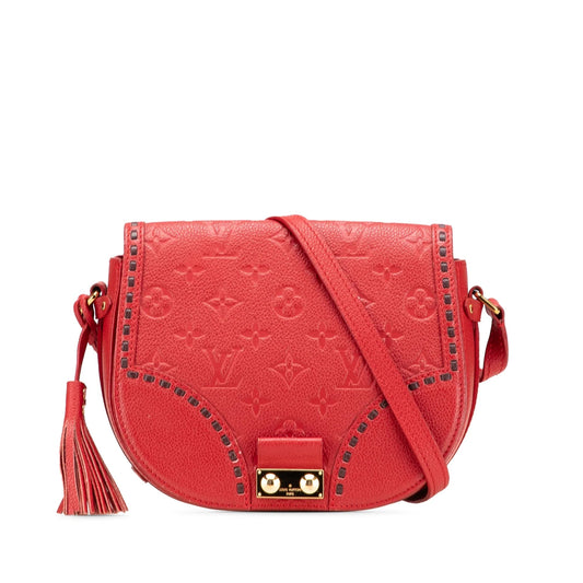 Red Louis Vuitton Monogram Empreinte Junot Crossbody Bag