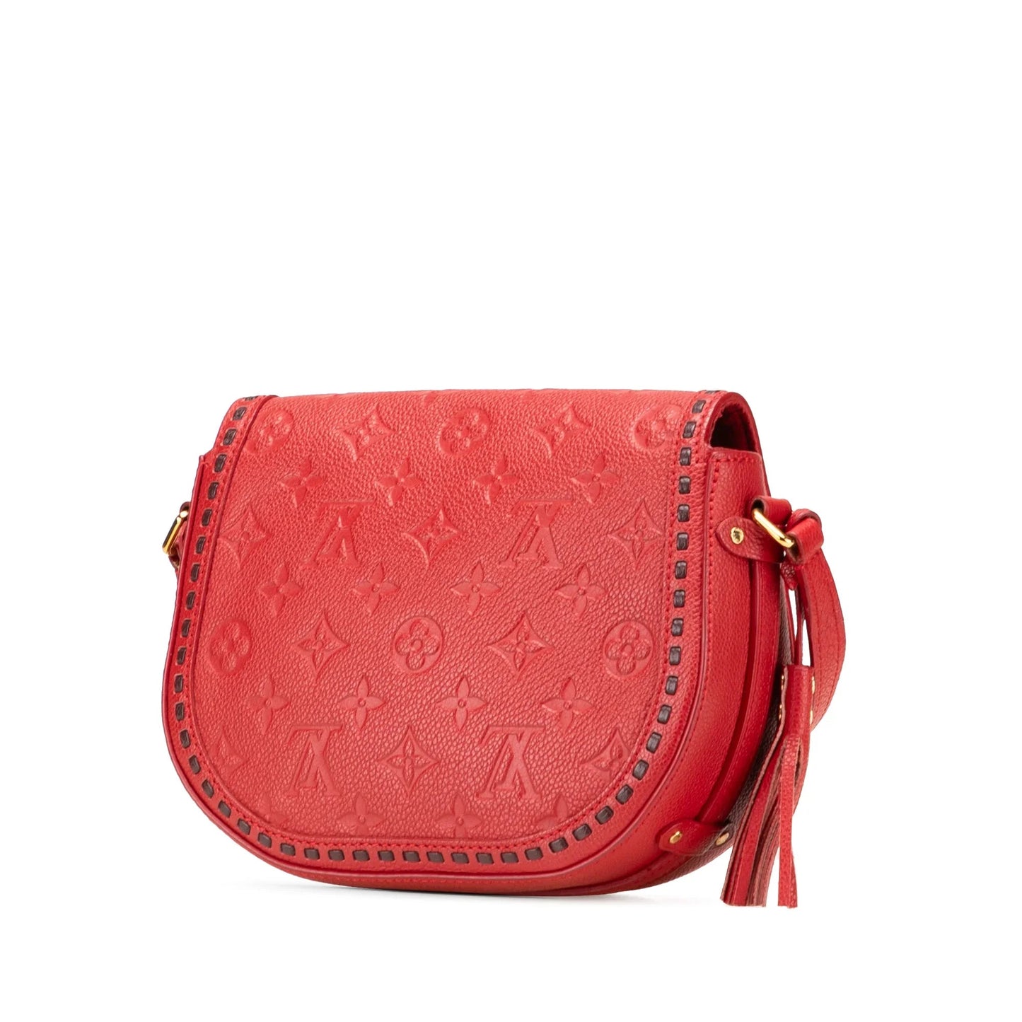 Red Louis Vuitton Monogram Empreinte Junot Crossbody Bag
