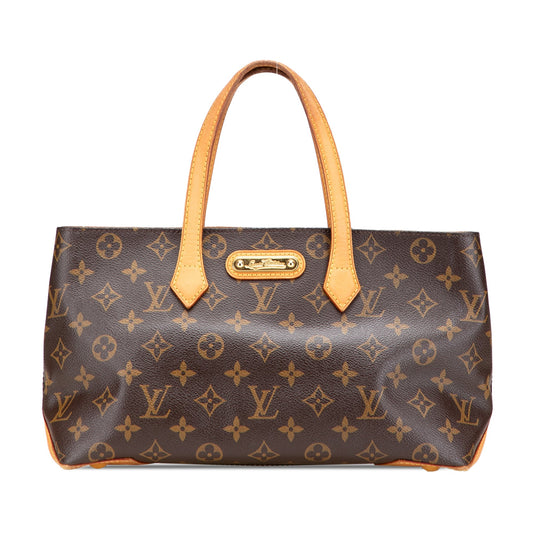 Brown Louis Vuitton Monogram Wilshire PM Handbag