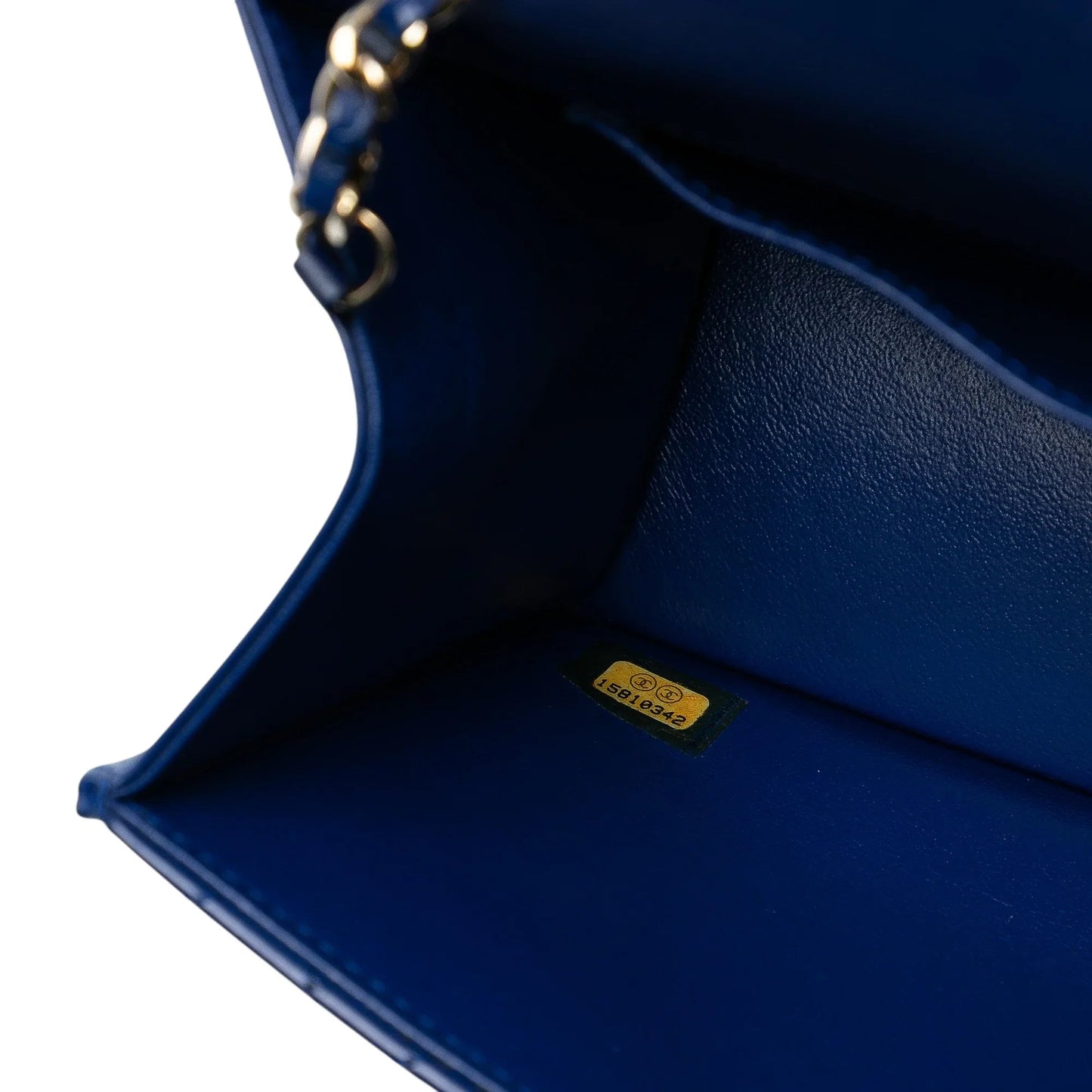 Blue Chanel CC Quilted Lambskin Long Flap Crossbody Bag