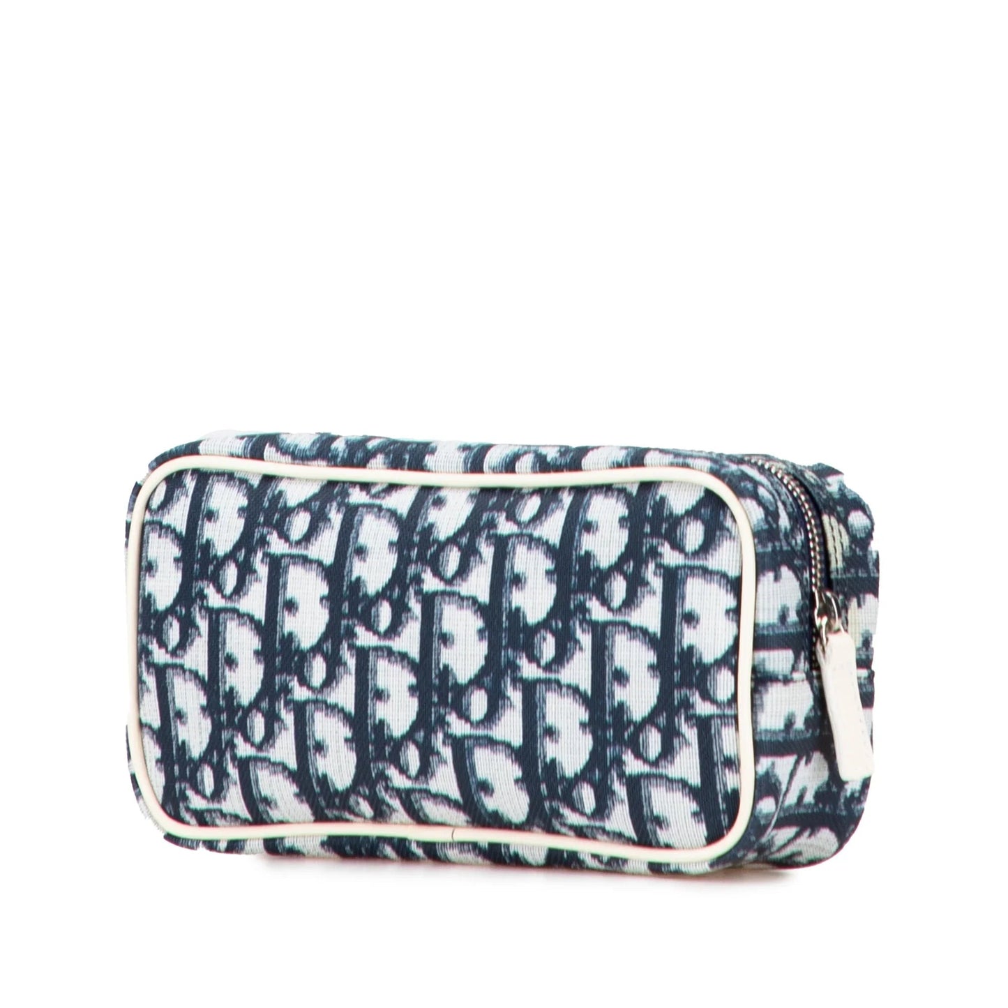 Blue Dior Diorissimo Trotter Canvas Cosmetic Pouch