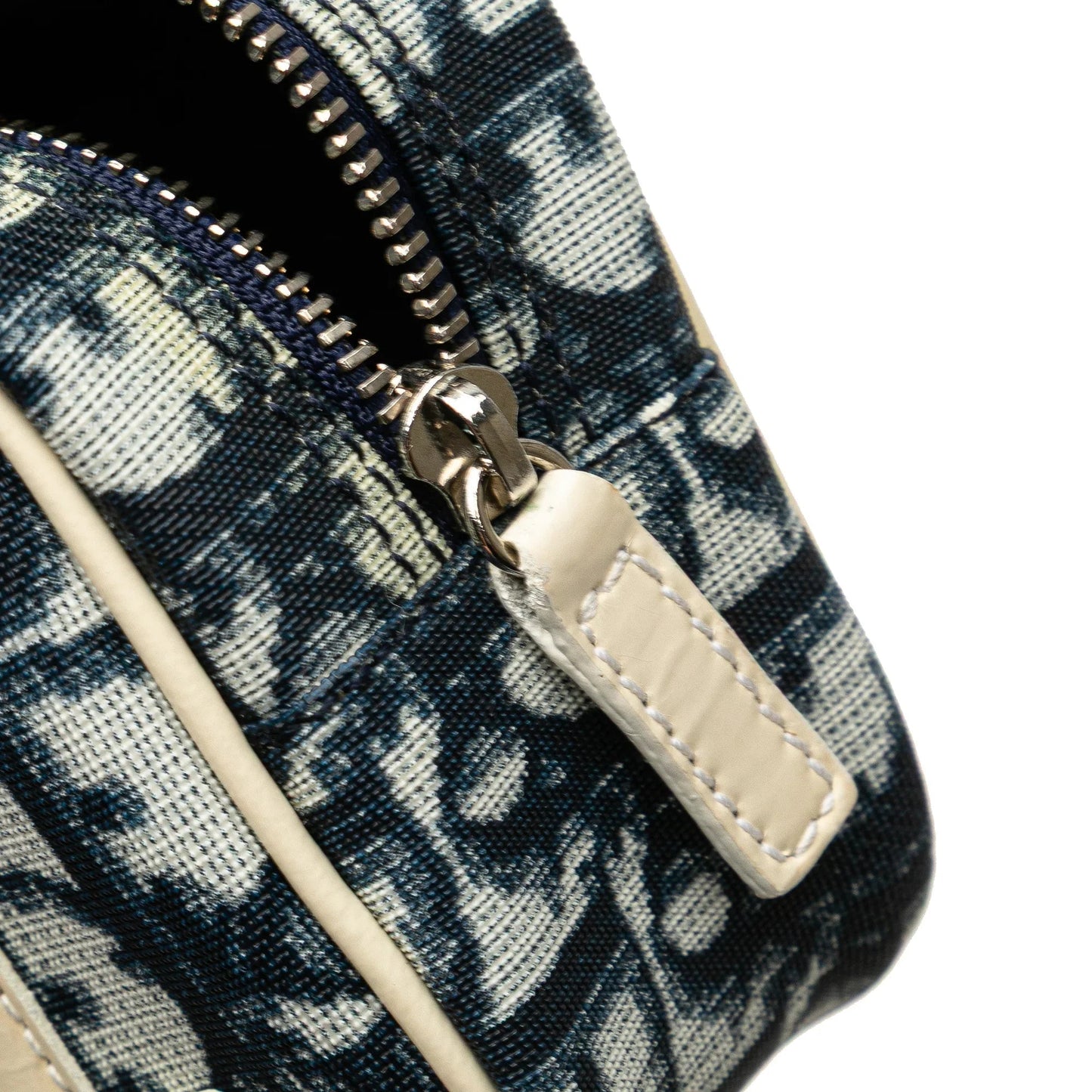 Blue Dior Diorissimo Trotter Canvas Cosmetic Pouch