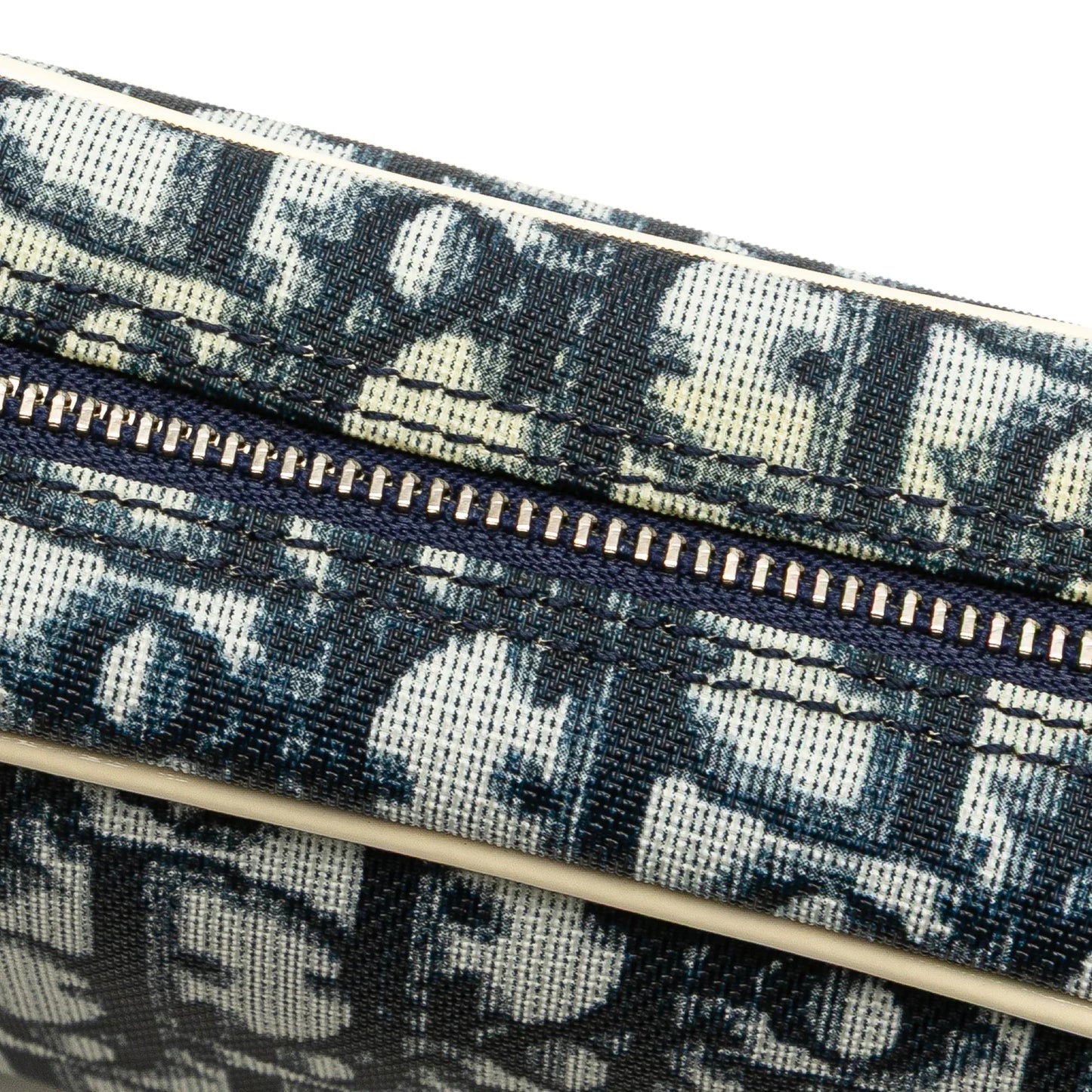 Blue Dior Diorissimo Trotter Canvas Cosmetic Pouch