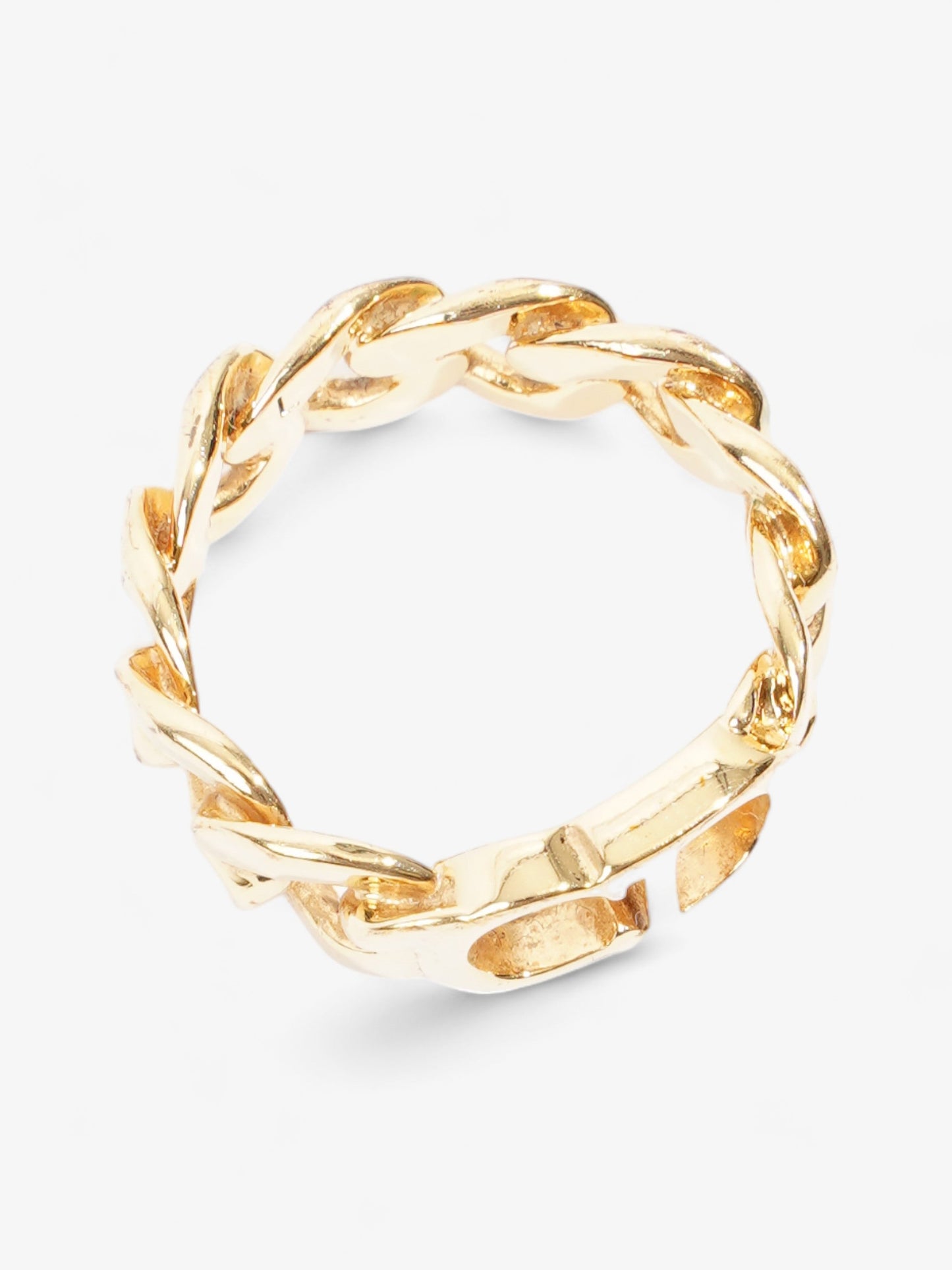 Christian Dior CD Chain Ring Gold Base Metal L (58mm)