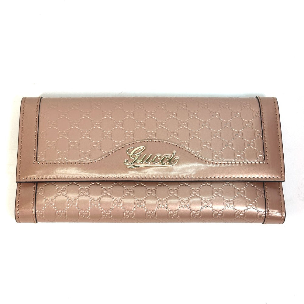 GUCCI Trifold wallet 294977 enamel pink GG Women Secondhand