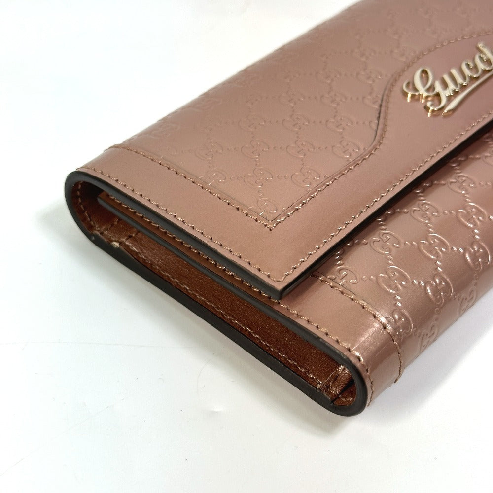 GUCCI Trifold wallet 294977 enamel pink GG Women Secondhand