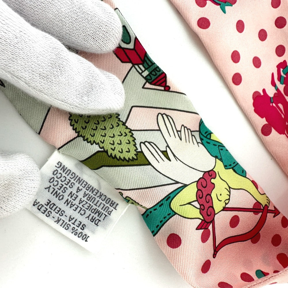 HERMES scarf silk pink Twilly Women  d