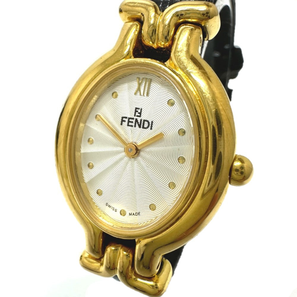 FENDI Watches Quartz 640L Gold Plated gold Change belt 5 colors white dial Women