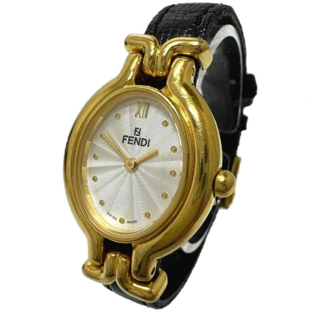 FENDI Watches Quartz 640L Gold Plated gold Change belt 5 colors white dial Women