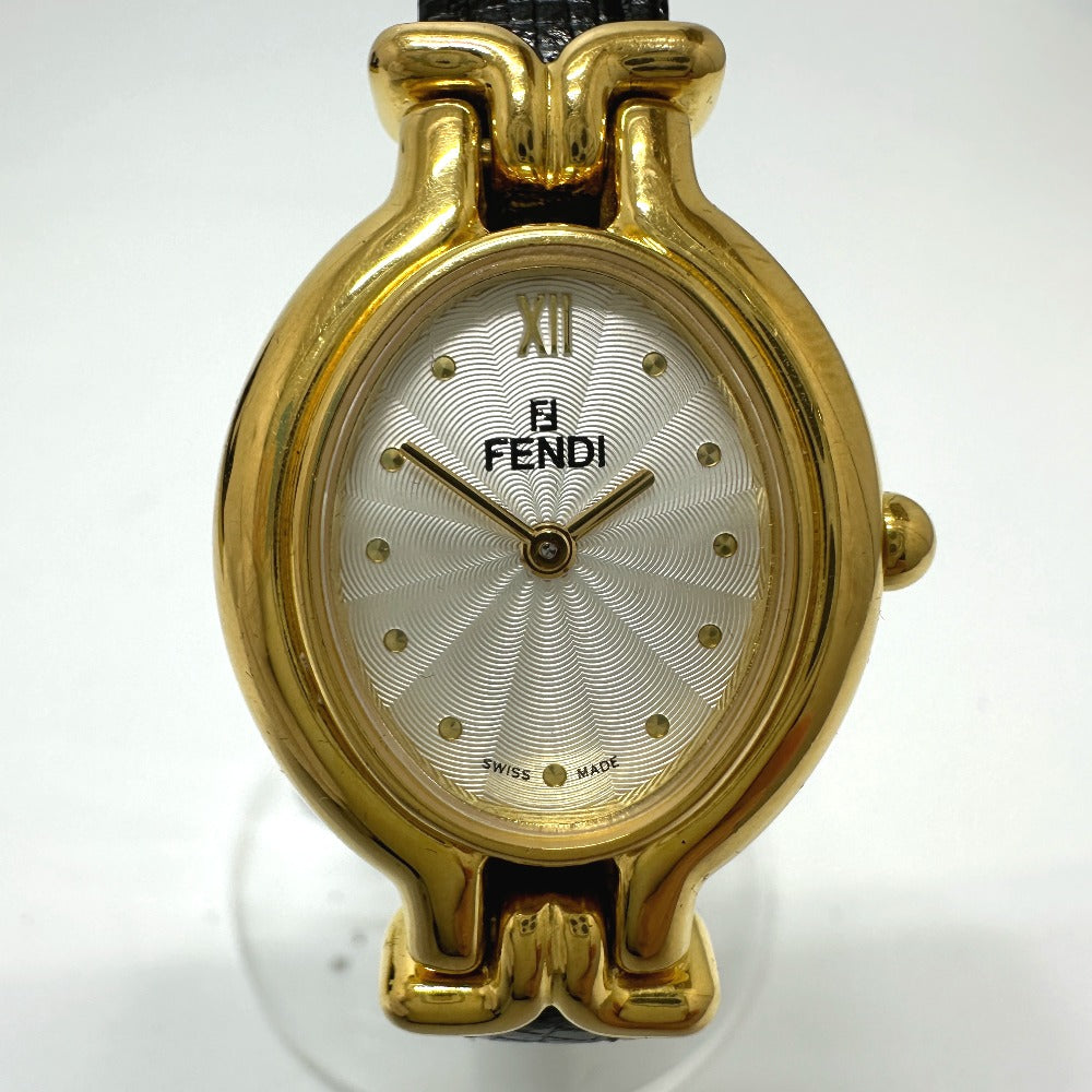 FENDI Watches Quartz 640L Gold Plated gold Change belt 5 colors white dial Women