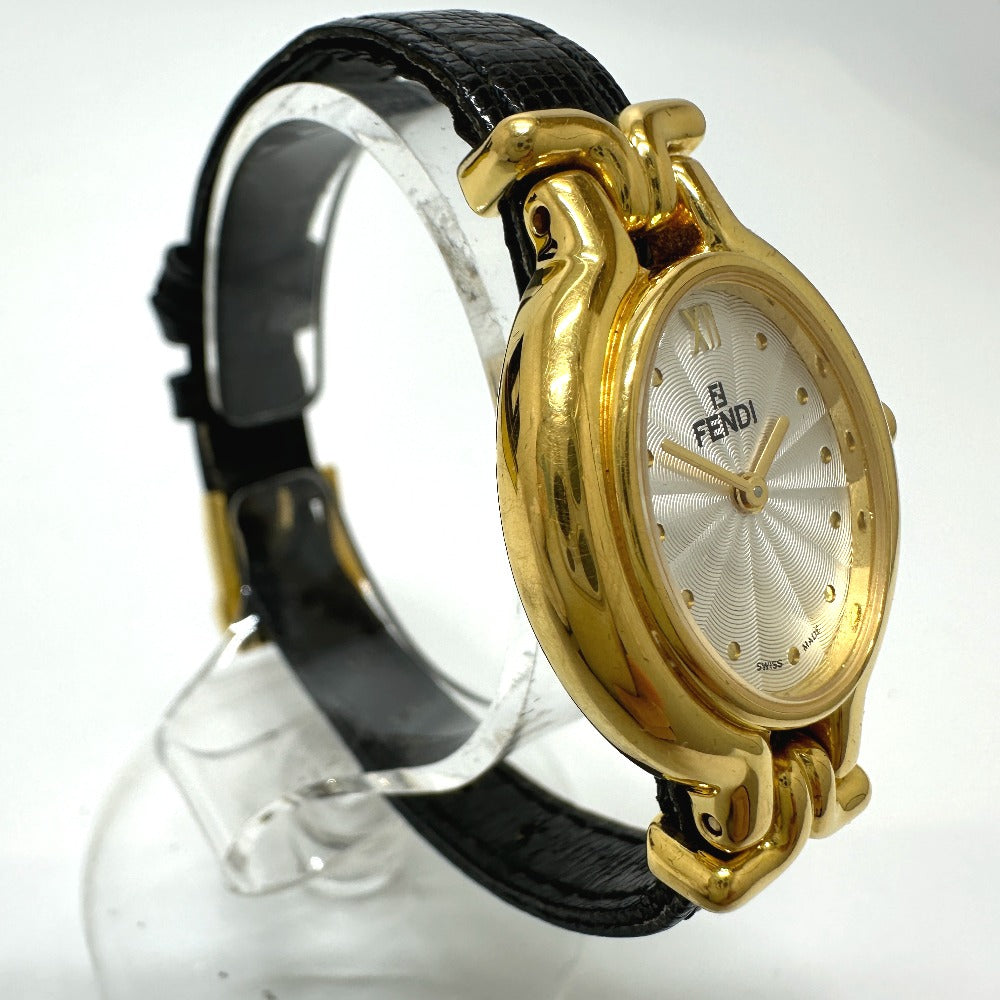 FENDI Watches Quartz 640L Gold Plated gold Change belt 5 colors white dial Women