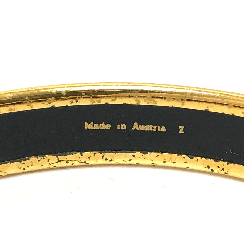 HERMES Bangle Gold Plated, Cloisonne Red type Emaille PM Women  d