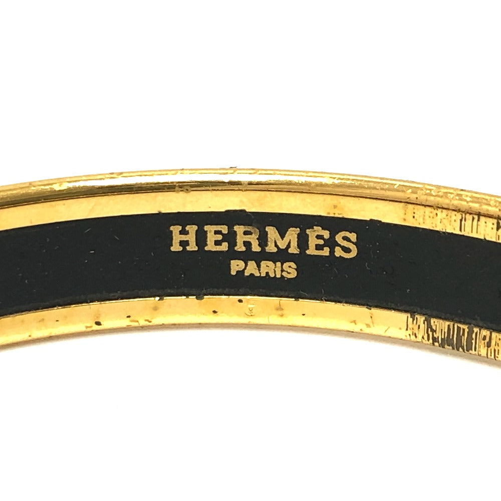 HERMES Bangle Gold Plated, Cloisonne Red type Emaille PM Women  d