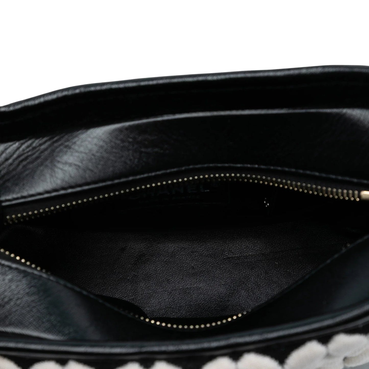 Black Chanel Small Knit and Calfskin Gabrielle Hobo Crossbody Bag